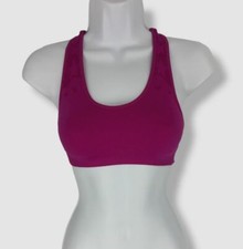  49 Calvin Klein Women's Pink Seamless Stretch Racerback Sport Bra M