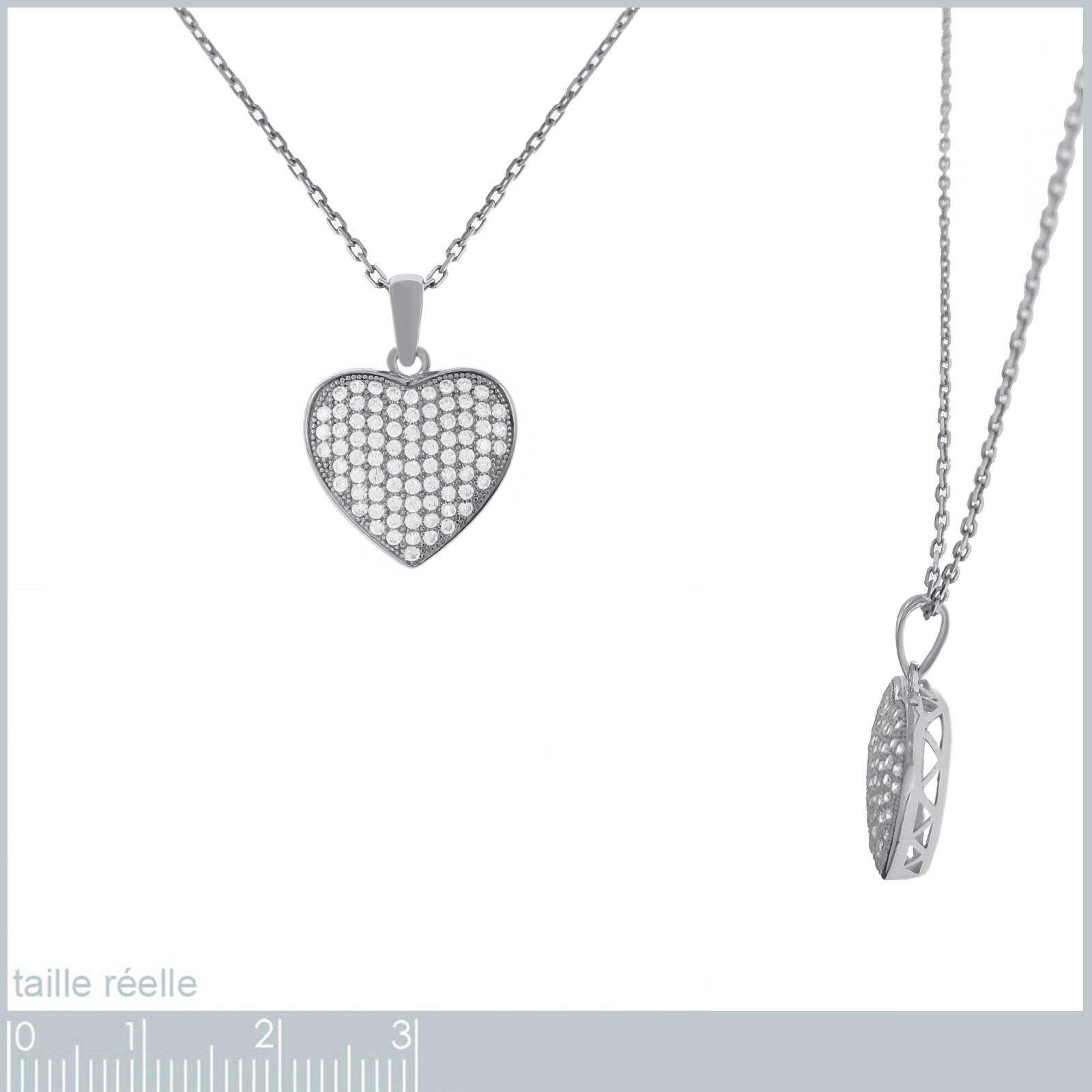 MATERIA by Matthias Wagner Chaîne fine Singapour en argent 925 - Pour femme - 3 mm - Plat, Argent sterling, Pas de gemme #K95_40cm