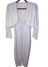 Vintage two piece pencil midi dress & matching jacket size M