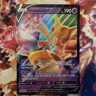 alakazam v smsh083 Jumbo Karte Black Star Promo
