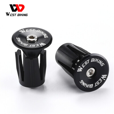 Tbest ycle grepen, 2 stks Fiets Stuur End Plug Kleurrijke Aluminium ycle Stuur Bar Grips End Plugs Bike Bar End s Bike Accessoire vervanging voor Mountainbike Road ycle (Goud