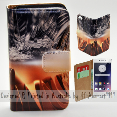 For OPPO Series - 2 Elements Collide Theme Print Wallet Mobile Phone Case Cover