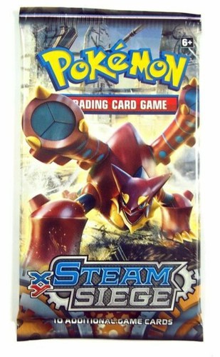 Pokemon Steam Siege Pack Pokemon TCG Steam Siege Sampling Pack - 3-Card  Factory Sealed Pack (2016) Pokemon Cards