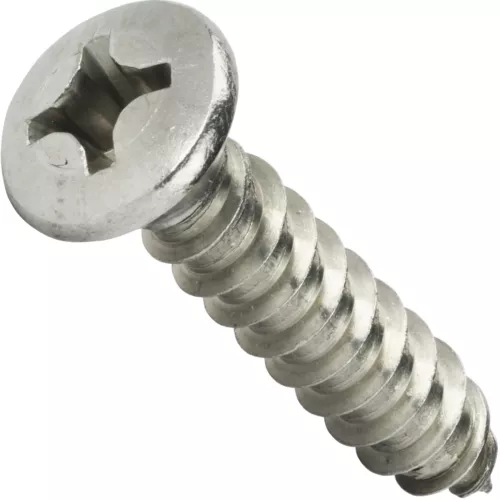 #8 Self Tapping Sheet Metal Screws Phillips Oval Head Stainless Steel All Sizes