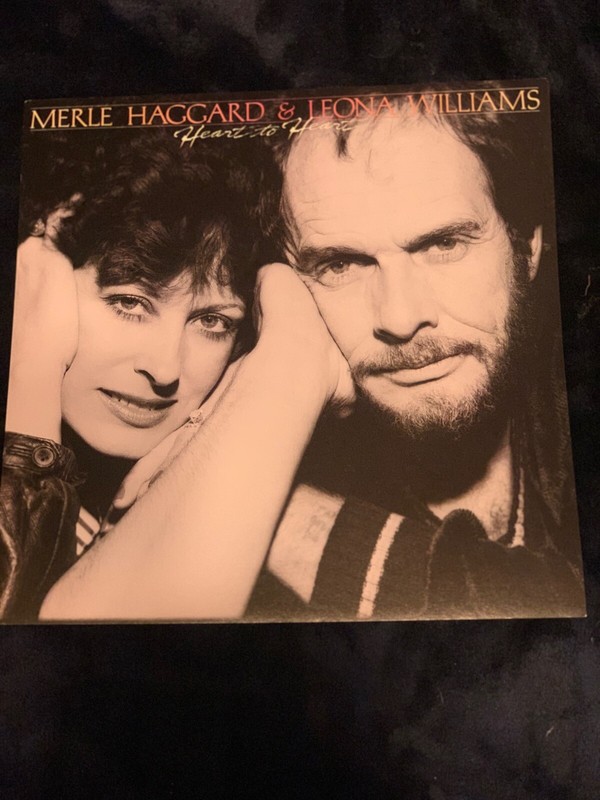 Merle Haggard & Leona Williams 1983 Heart To Heart Promo Cover 12x12 Flat Poster