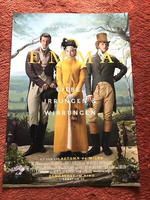 Emma Kinoplakat Poster A1, Anya Taylor Joy, Autumn de Wilde