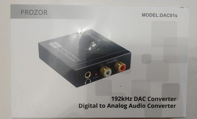 Digital to Analog Audio Converter Adapter with AUX 3.5mm Jack Optical Cable New!