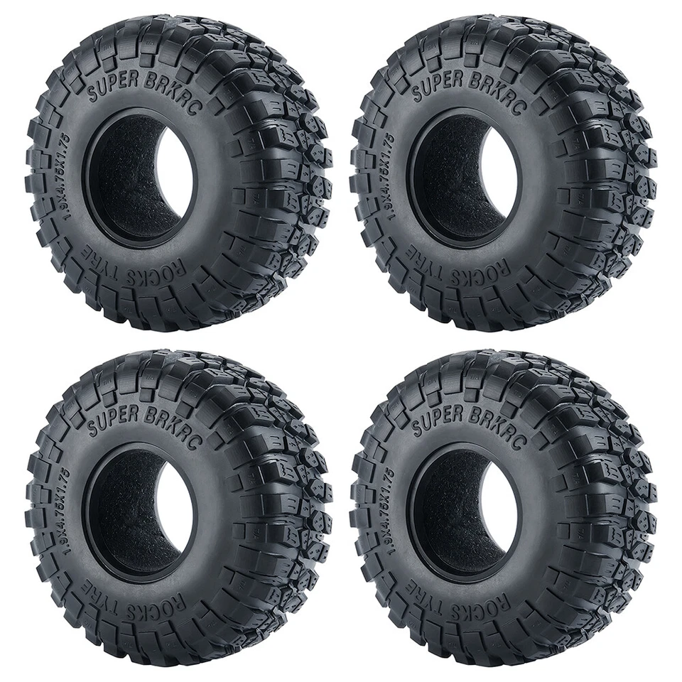 1.9" 2.2" Gummireifen Radreifen für RC 1/10 Axial SCX10 D90 TRX-4 Crawler Car - Bild 2 von 4