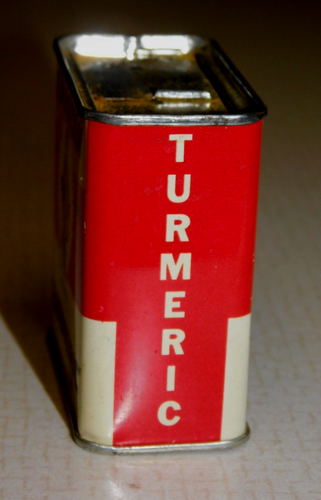 VINTAGE SPARTAN TURMERIC SPICE TIN DISTRIBUTED BY GRAND RAPIDS MI GROCERY - Picture 5 of 6