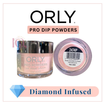 Orly Pro Dip Powder Diamond Infused 1.5 oz #2474P - Rose-Colored Glasses