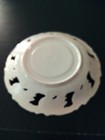 BUTTERFLY HANDLED TEA CUP W/ FEET & SAUCER W/OPEN  BUTTERFLIES, COLORED FLOWERS — photo 7