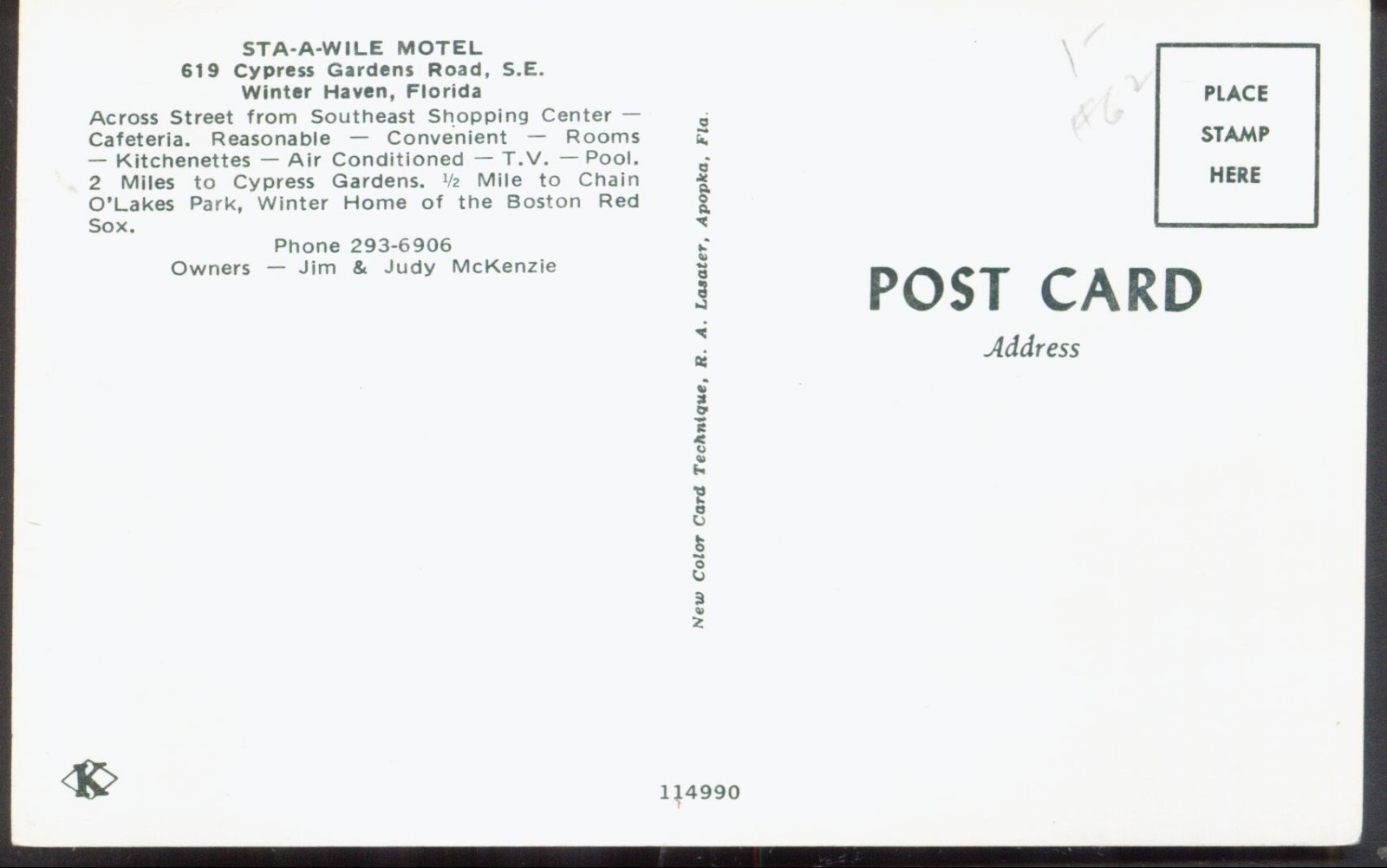 Florida, Winter Haven - Sta-A-Wile Motel & 60s Car