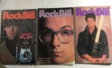 Rock Bill Magazine Lot Of 3 1983 1984 Aztec Camera Elvis Costello Lou Reed 
