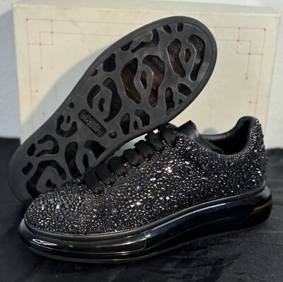 Alexander mcqueen size 11/ 44 black sneakers Oversized leather sneakers in black - Mc Queen | Mytheresa main image 4