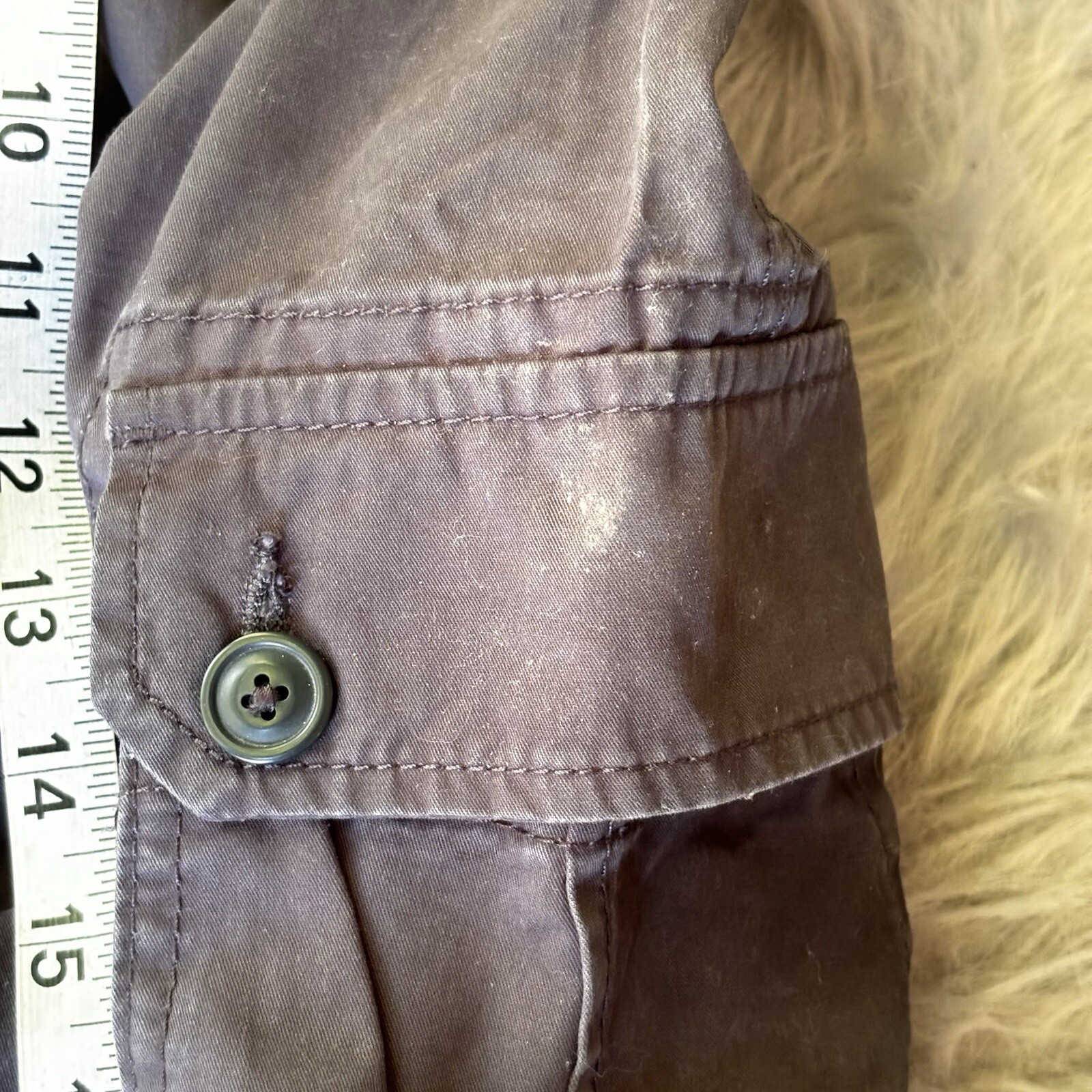 Sonoma Life + Style Mens Khaki Cargo Shorts Size 48 Big & Tall Dark Grey Summer image 9