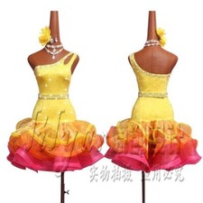 New Latin Dance Dress Competition Dress Costumes Skirt Performing Dress Adult