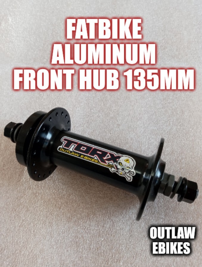 Fat bike front hub 135mm 36H 3/8" aluminum disc type. eBay