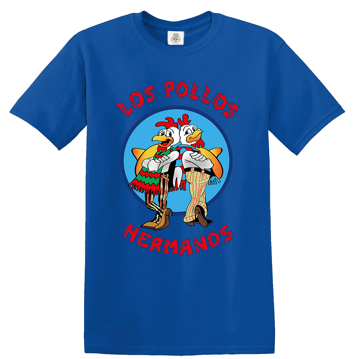 T-shirt Los Pollos Hermanos - Homme - Bleu Cristal - Inspiré De Breaking Bad