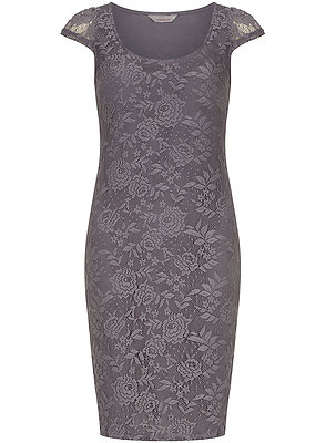 dorothy perkins grey floral dress Women's Pink Floral Twist Front Angel Sleeve Midi Dress