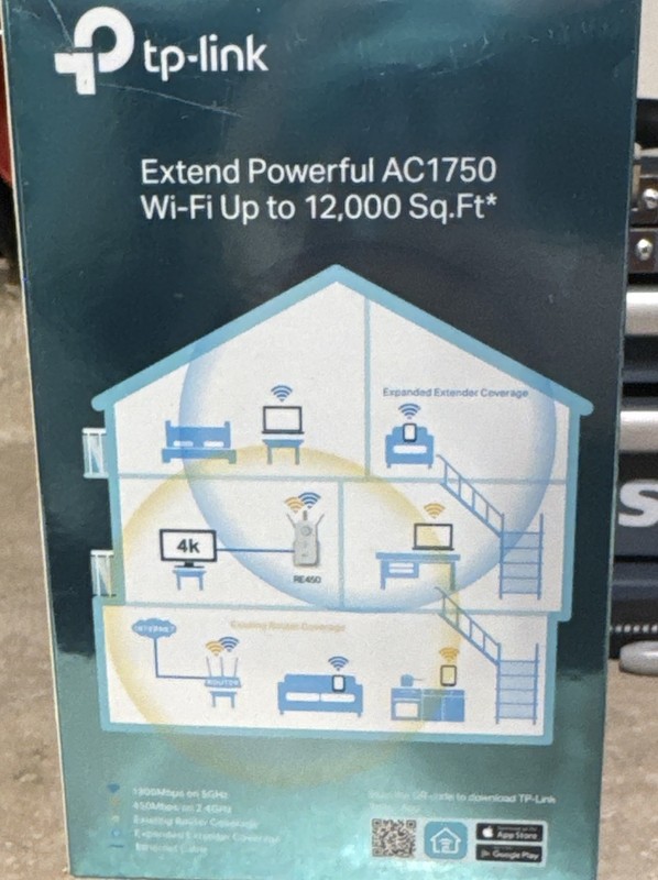 TP-LINK RE450 AC1750 Dual Band Wi-Fi Range Extender
