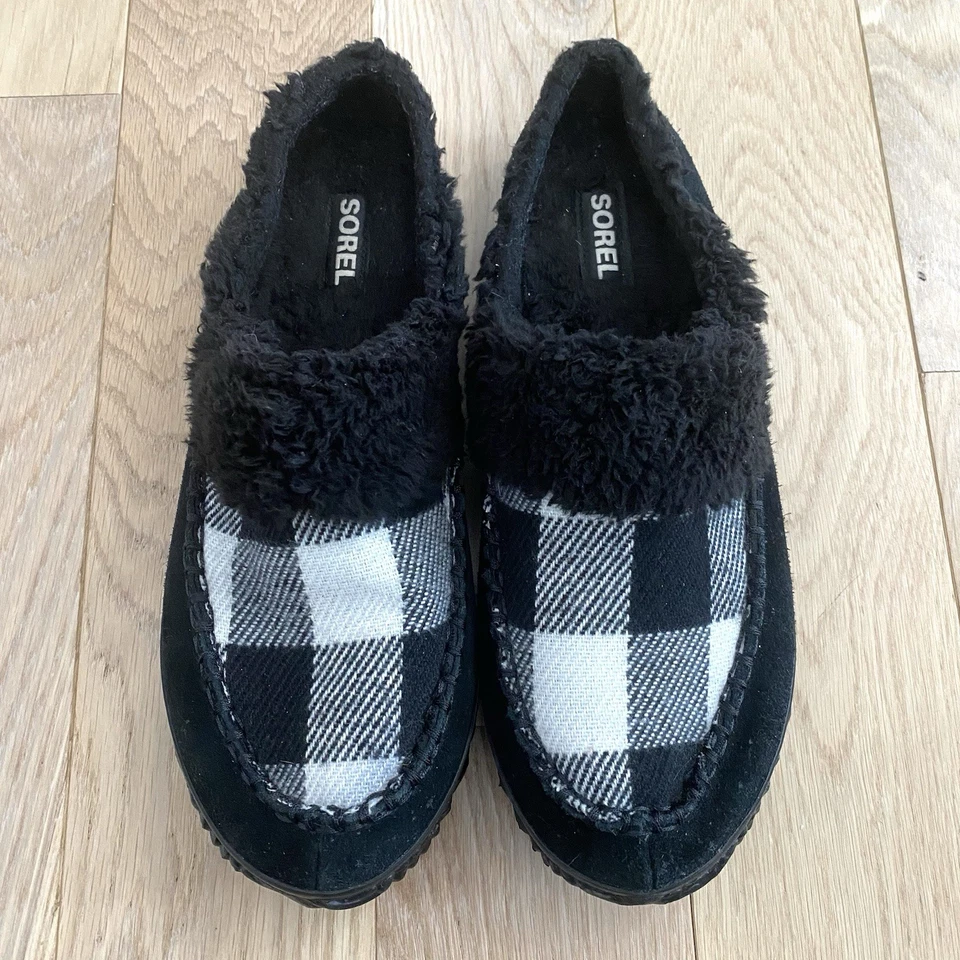 Zapatilla Sorel Out N About para mujer talla 10 Buffalo Check negra blanca Foto 4 de 4
