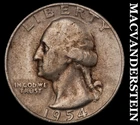 1954-D Silver Washington Quarter-Scarce Better Date No Reserve #i3082