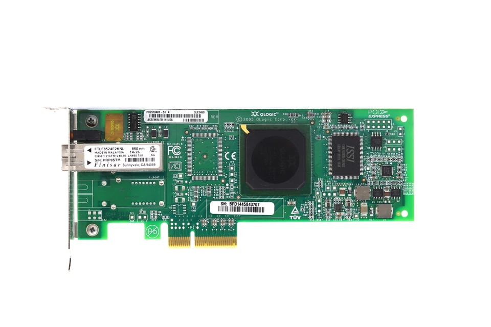 QLogic QLE2460 Single-Port 4GbE FC PCIe x4 Host Bus Adapter P/N: PX2510401-51 - Image 3 of 4