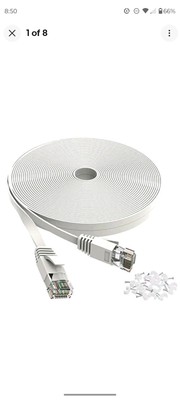 Cat 6 Ethernet Cable Flat Internet Network Cat6 High Speed Wire W/Rj45 Connector