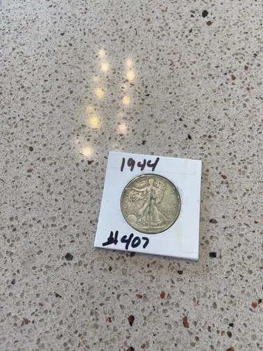 1944 Walking Liberty Half Dollar-VG-Free Shipping