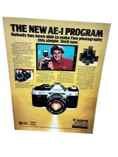 1982 Canon AE-1 Program Vintage Camera Advertising Print Joe Theismann