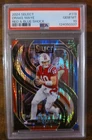 2024 Panini Select - Premier Level Drake Maye #113 Red & Blue Shock Prizm (RC)