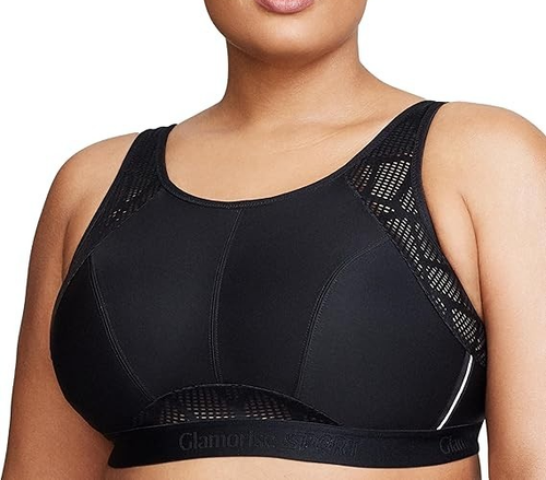 Glamorise Dames No-Sweat Mesh Sports Bra Wirefree #1068 sportbeha (1 stuks), Jade, 95E