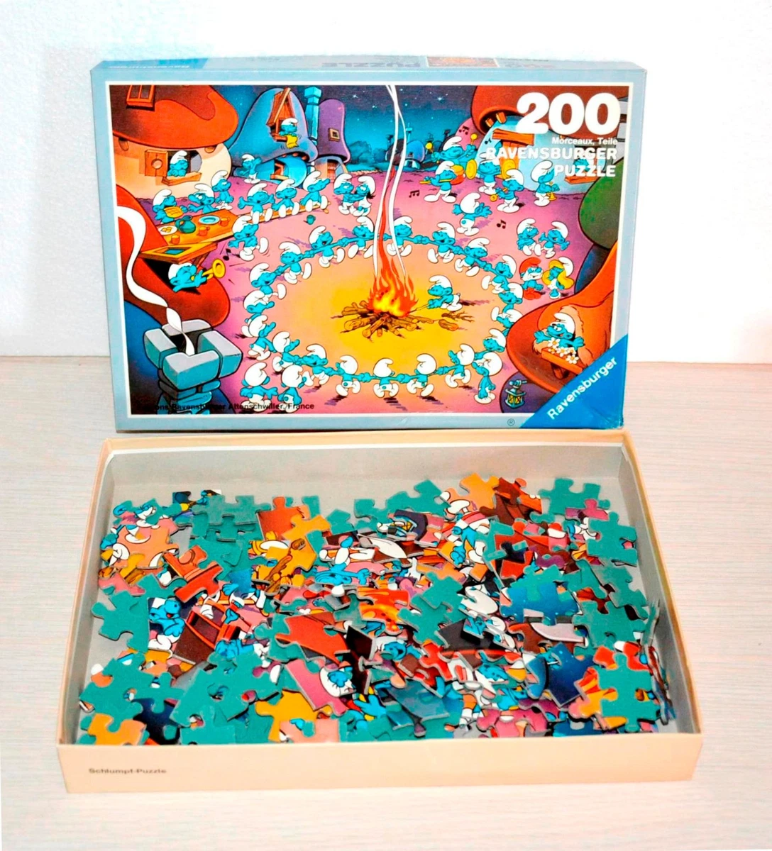 Puzzle Vintage Ravensburger Graphic III Double Face 600 Pièces - Complet - Carton