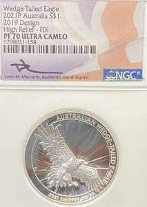 オーストラリア 2015年 ＄1 ウェッジテイルイーグル PCGS MS70 1 oz