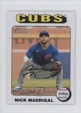 2024 Topps Heritage Mini White Border Nick Madrigal #262 vs3