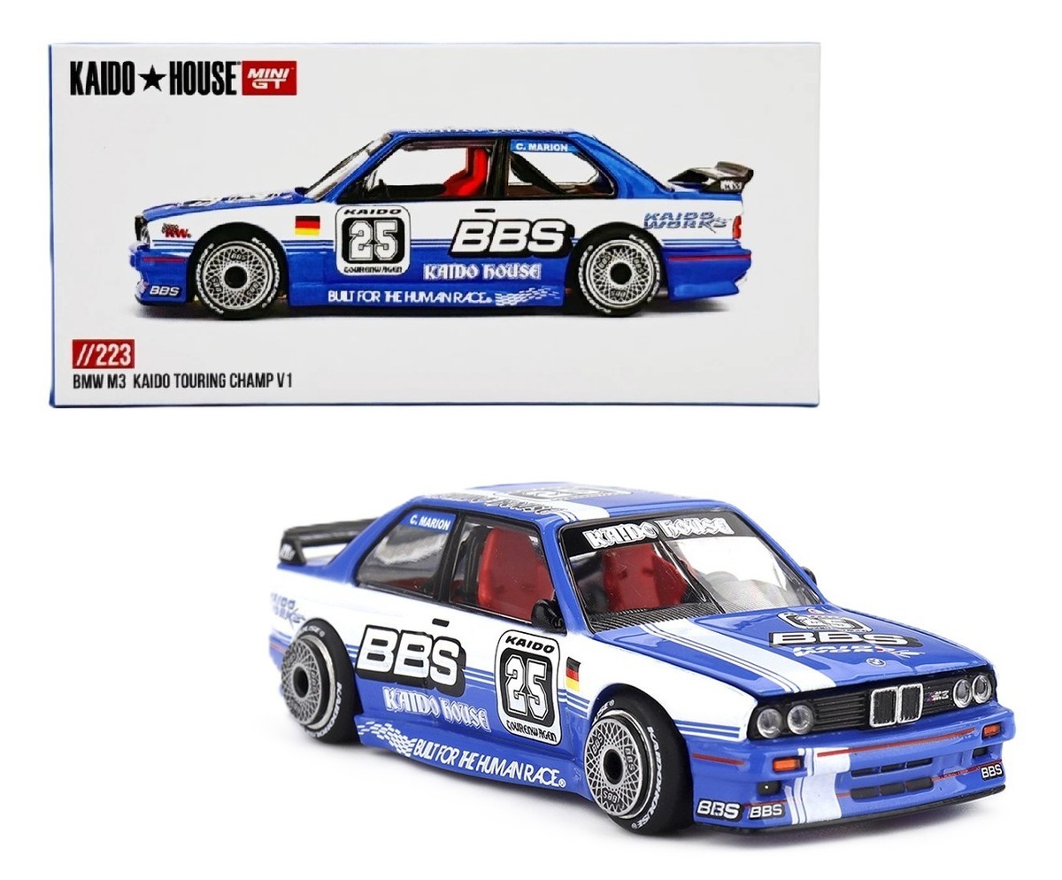 Kaido House x Mini GT 1:64 BMW M3 Kaido Touring Champ V1 Blue