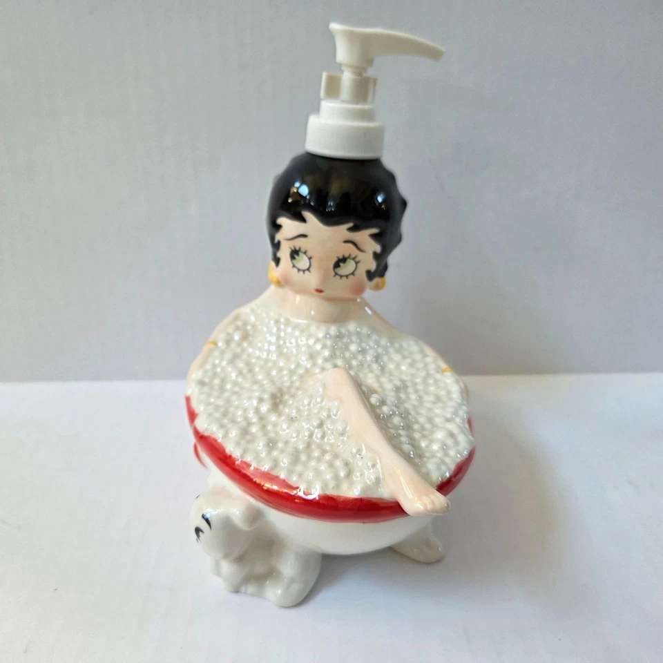 Bomba dispensadora de jabón líquido baño burbujas Betty Boop baño King características 2003 Foto 2 de 4