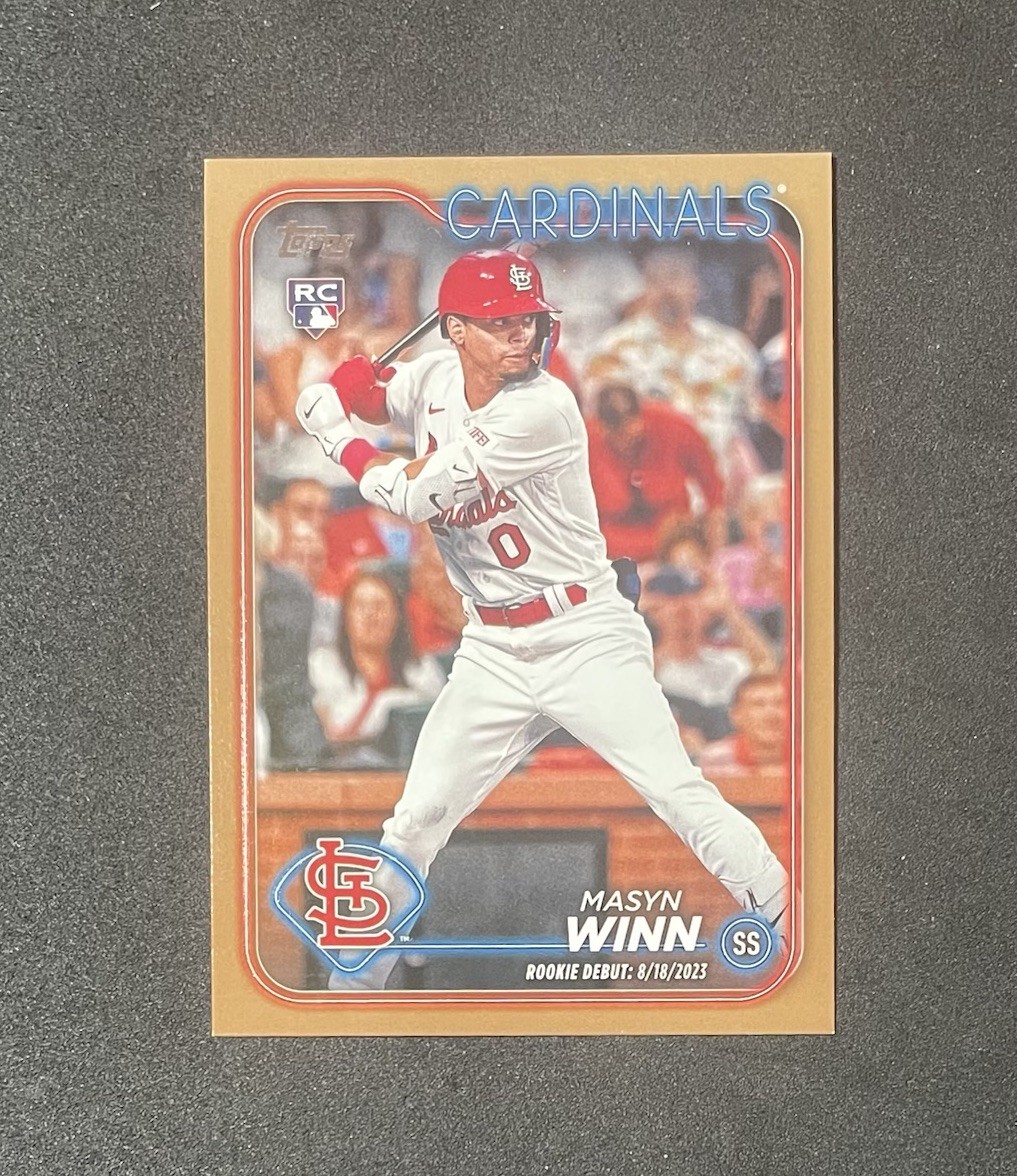 2024 Topps Update Series - Rookie Debut Masyn Winn #US272 Gold /2024 (RC)