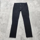 Levi's 511 Jeans Mens 32x32 Black Slim Tapered Leg Stretch Denim Casual Preppy