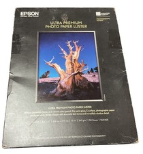 NIP Epson Ultra Premium Photo Paper Luster 8.5x11" 50 Sheets Semi-Gloss Inkjet