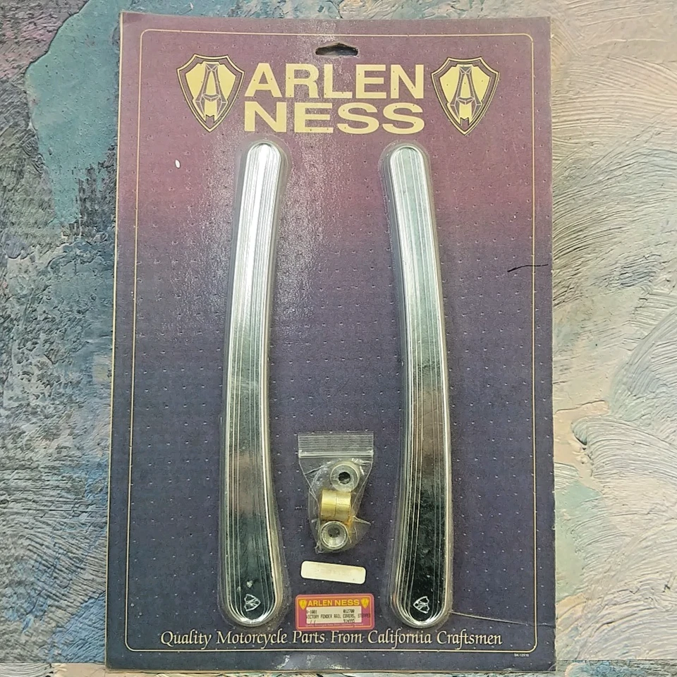 Kit de cubierta de riel de guardabarros cromado Arlen Ness 2873218 Victory 012600 914995 V-1081 NOS Foto 2 de 4