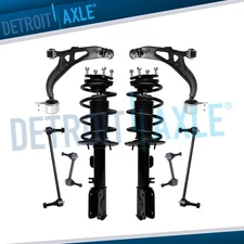 8pc AWD Front Struts Lower Control Arms Sway Bars for 2011 - 2013 Ford Explorer