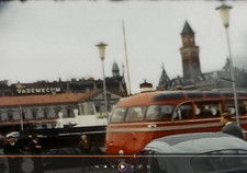 SWEDEN HARBOR, MS BORE NOW MUSEUM SHIP, 8MM HOME Movie Film Reel 2/3 Full C741