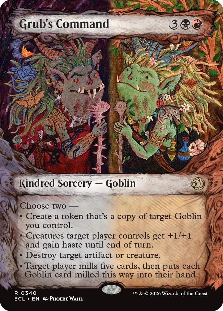 Grub's Command (Showcase) - 340 - NM - Lorwyn Eclipsed