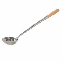 Edelstahlkelle SchöPfkelle Suppenkelle 52 Cm Mit Holzgriff FüR Gulaschkessel