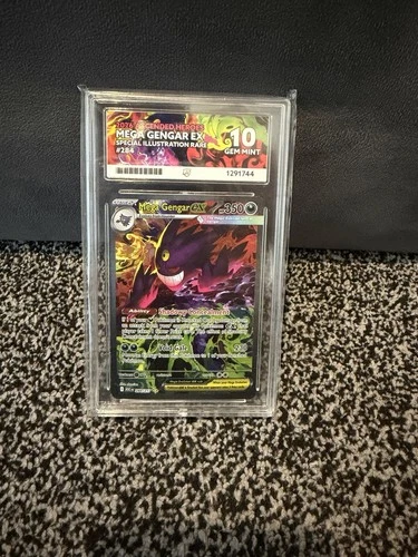 Pokémon TCG Mega Gengar Ex 284/217 Ascended Hero’s Ace Gem Mint 10
