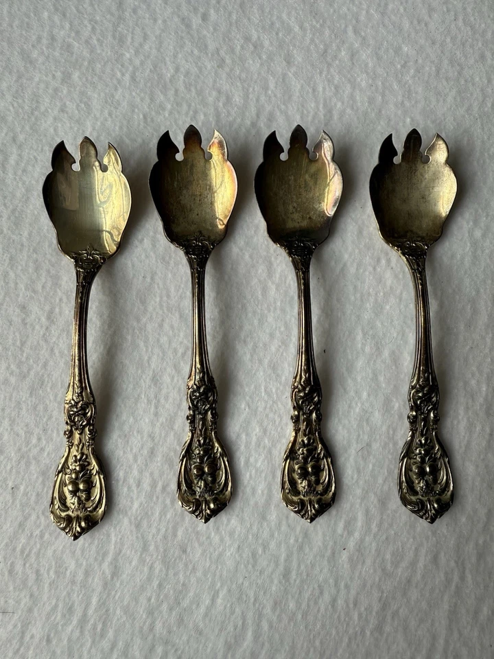 Tenedor de helado Reed & Barton FRANCIS I de plata de ley - Tengo 4 disponibles Foto 3 de 4