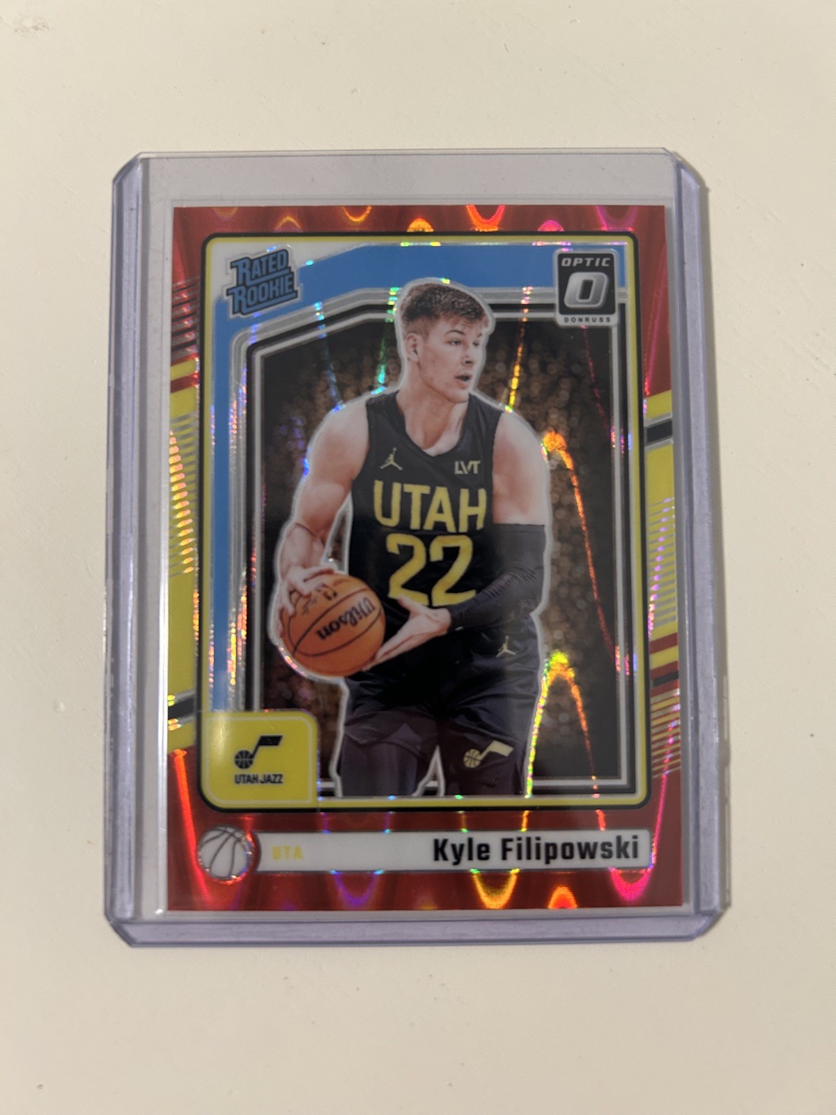 2024-25 Panini Donruss Optic #300 Kyle Filipowski Red Seismic -/149 Rated Rookie