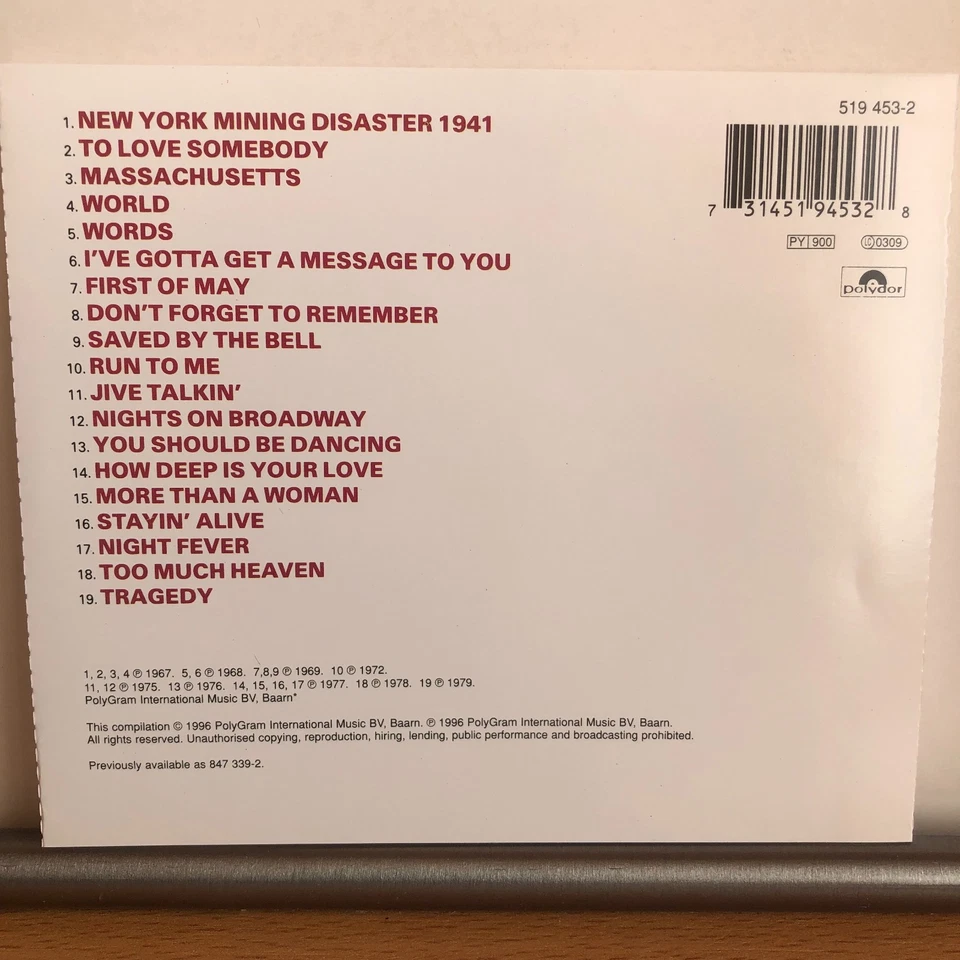 BEE GEES - The Very Best Of - CD 1996 - Bild 2 von 3