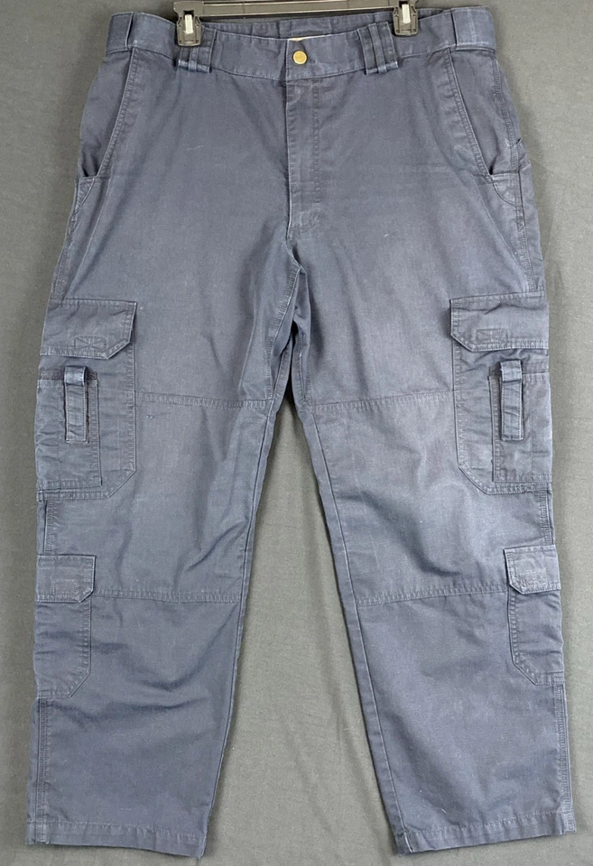 Pantalones tácticos 5.11 para hombre 38x30 Taclite azul EMS Ripstop cargo utilitario 74363 Foto 3 de 4